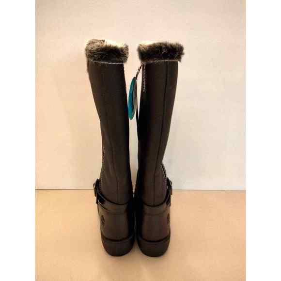 Totes warm  faux fur lined weather proof long boots zip closure woman size 6 - Picture 6 of 11